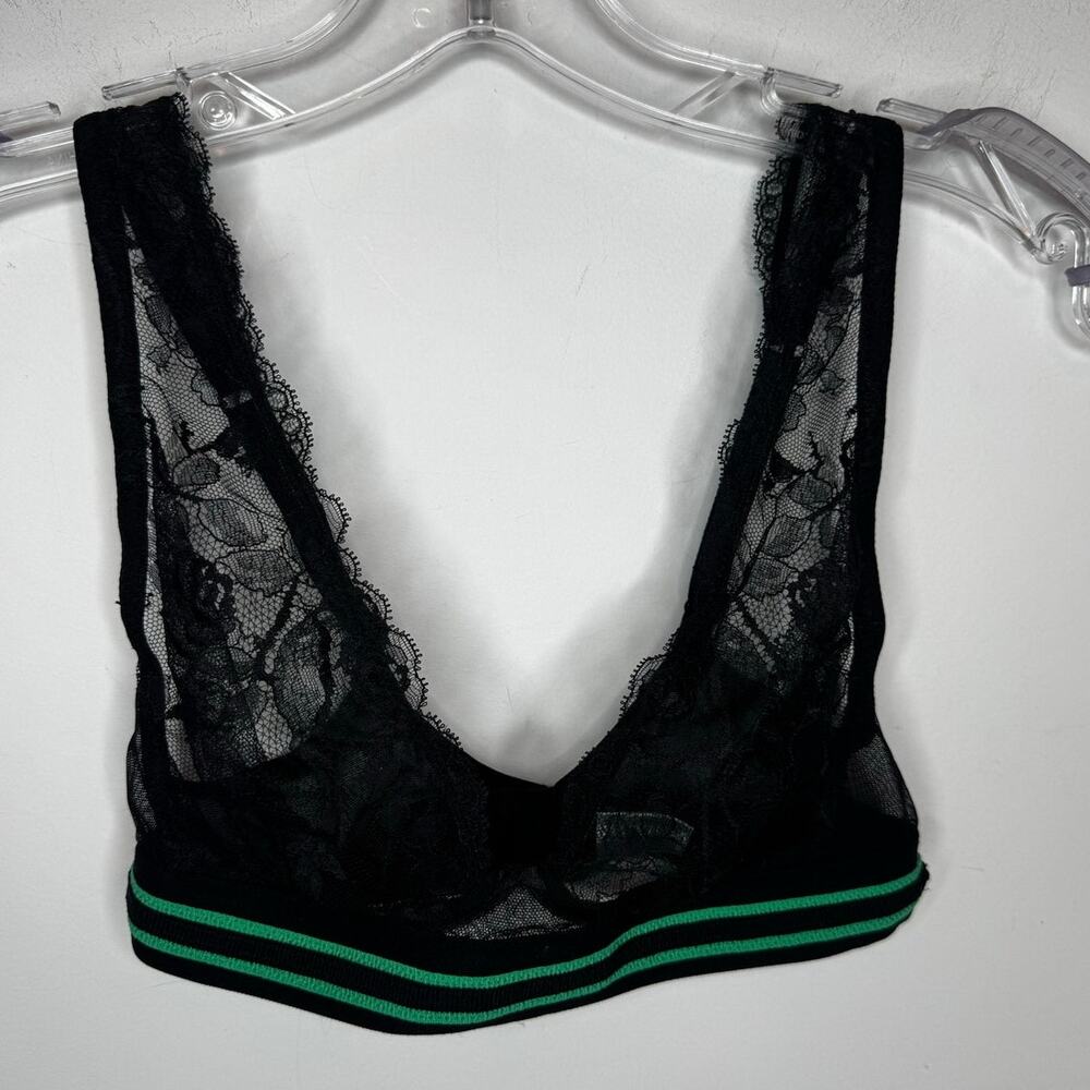 Giannantonio Paladini Black Lace Lingerie Bra Top Size 2 Luxury Italian Intimate